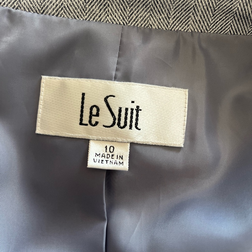 Le Suit women’s light blue grey business casual blazer 10 - Picture 2 of 5